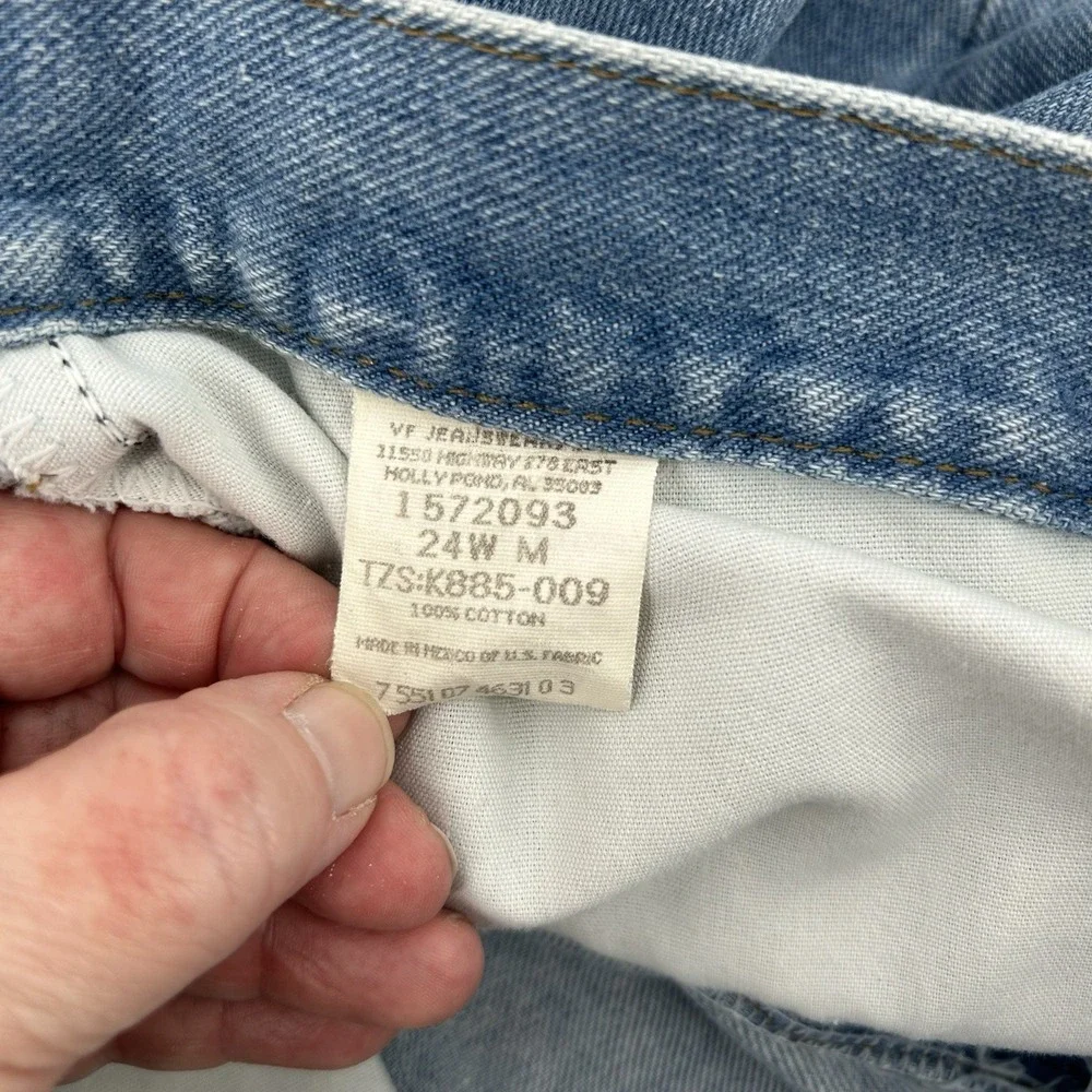 Riders by Lee Womens 24W High Rise Relaxed‎ Fit Medium Wash Jeans Americana Vtg